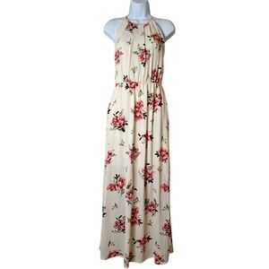 Scobe Halter Floral Maxi Dress